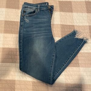KaCan light washed skinny jeans mid rise